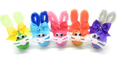 Plastic Easter Egg Bunny Craft- Easter Projects
