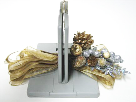 how to make a large bow for door with wired ribbon