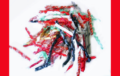 Winter Crafts Kids Can Make: Curly Ribbon Clips