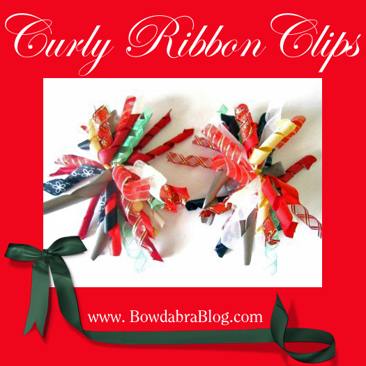 Winter Crafts Kids Can Make: Curly Ribbon Clips