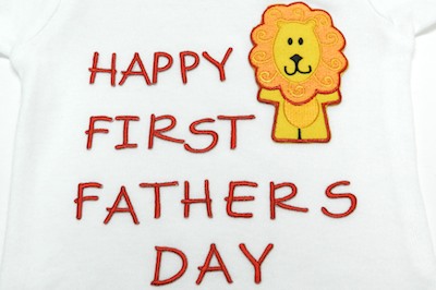 Happy First Father's Day Onesie 2