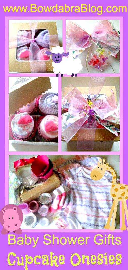 baby gift cupcakes onesies