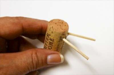 Handmade Wine Cork Christmas Reindeer