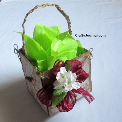 Handmade Rustic Basket for Mom