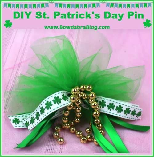 diy st patrick's day pin