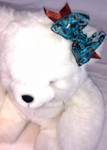 RED AND BLUE HEADBAND BOW