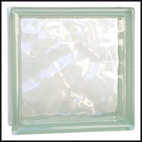 Christmas glass block décor piece