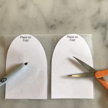 Trace and Cut Ears from Template