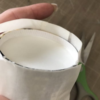 Trim Any Excess Double Sided Tape
