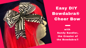 cheer bow ponytail holder