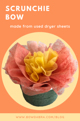 Dryer Sheets Scrunchie Bow