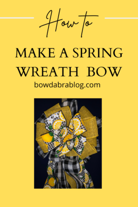 spring wreath bow