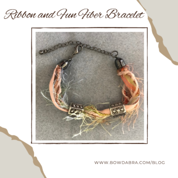 Ribbon and Fun Fiber Bracelet (Instagram)
