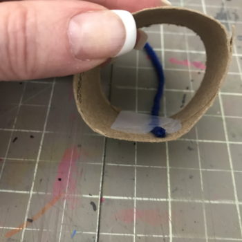 Tape Beginning End to Inside of Toilet Roll