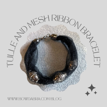 Tulle and Mesh Ribbon Bracelet (Instagram)