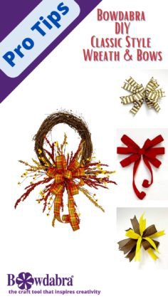 fall wreath bow video