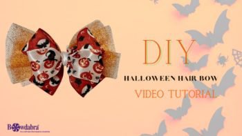 Halloween hair bow