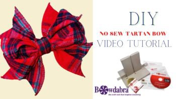 tartan hair bow