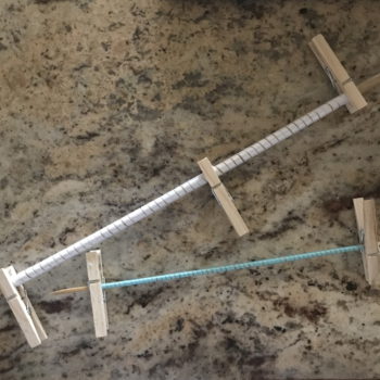 Coil Ribbons on Skewers