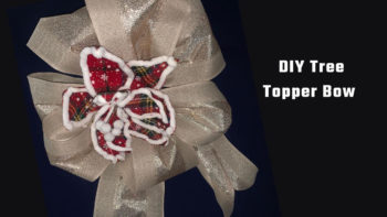 elegant tree topper bow