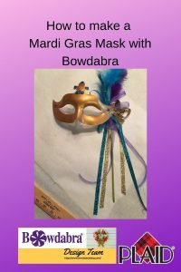 How to create a beautiful Mardi Gras Mask with Bowdabra