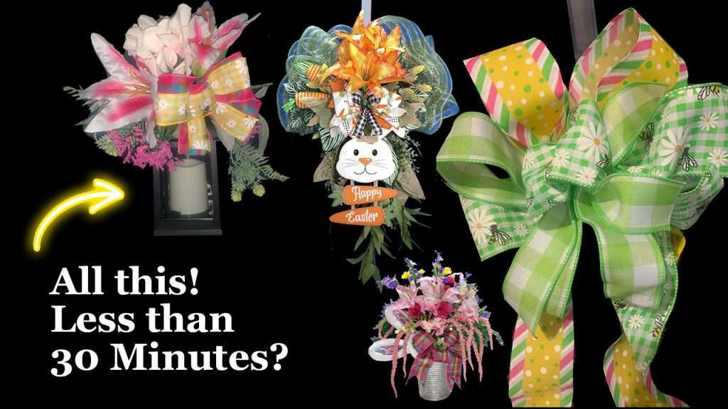Amazing! Easily Create a Swag, a Lantern Bow, and More In Less Than 30 Minutes