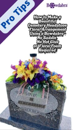 cemetery headstone arrangement