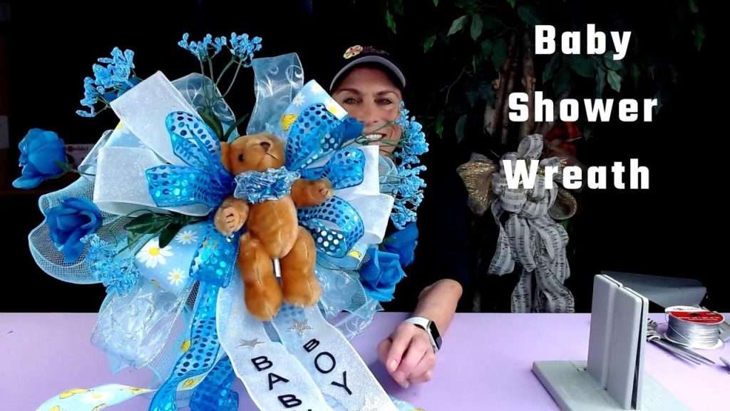 How to quickly make an adorable baby boy door bow with Bowdabra