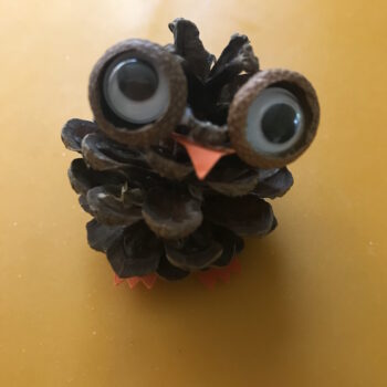 Glue Eyes and Beak in Place