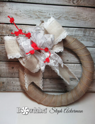 classic fall wreath bow