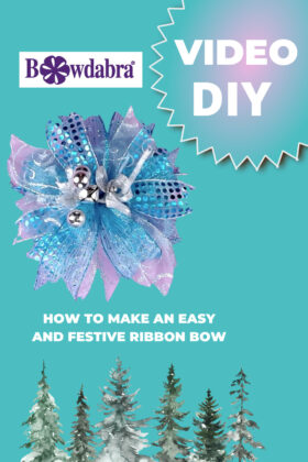 festive ribbon bow