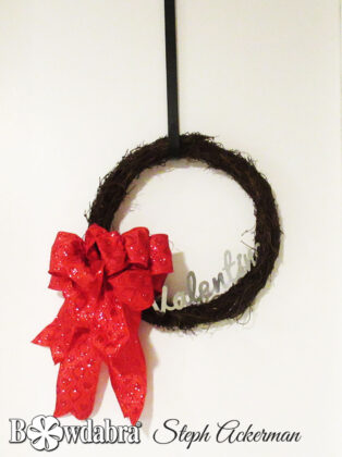 Simple Valentine's Day Wreath