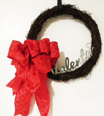 Simple Valentine's Day Wreath