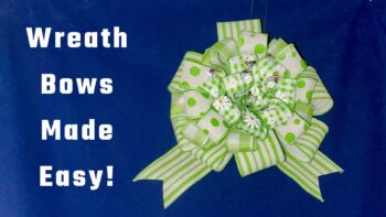 stunning wreath bow