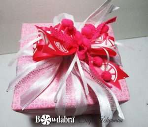 How to make the best summer watermelon print gift wrap bow