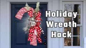 How to make the best candy cane wreath in minutes