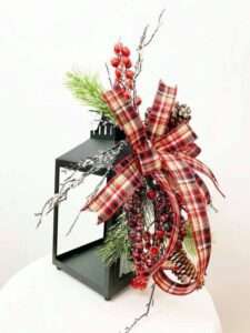 Easy lantern swag – the best Christmas in July craft