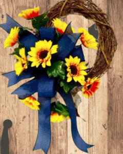 How to make the most beautiful classic sunflower wreath