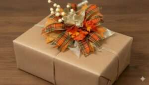 How to make an upcycled ribbon scrap gift bow