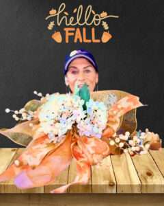 How to make a quick and easy autumn door swag