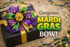 How to make a perfect Mardi Gras bow with Bowdabra