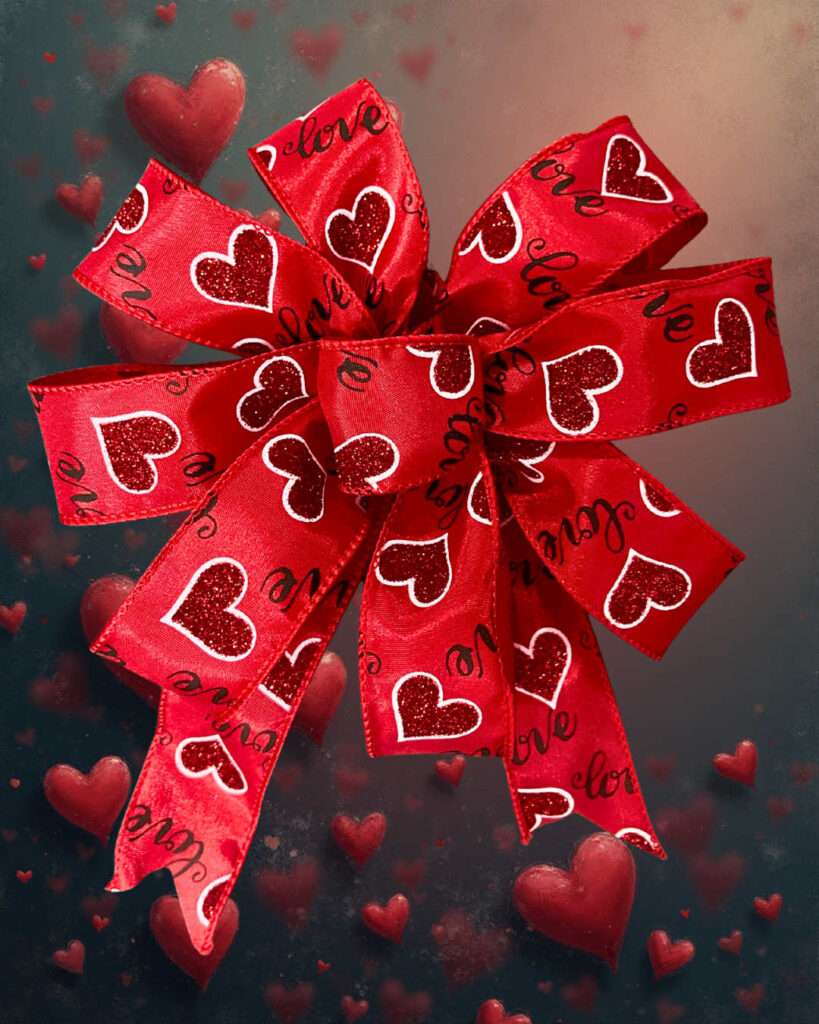 How to make a super simple bow for Valentine’s Day