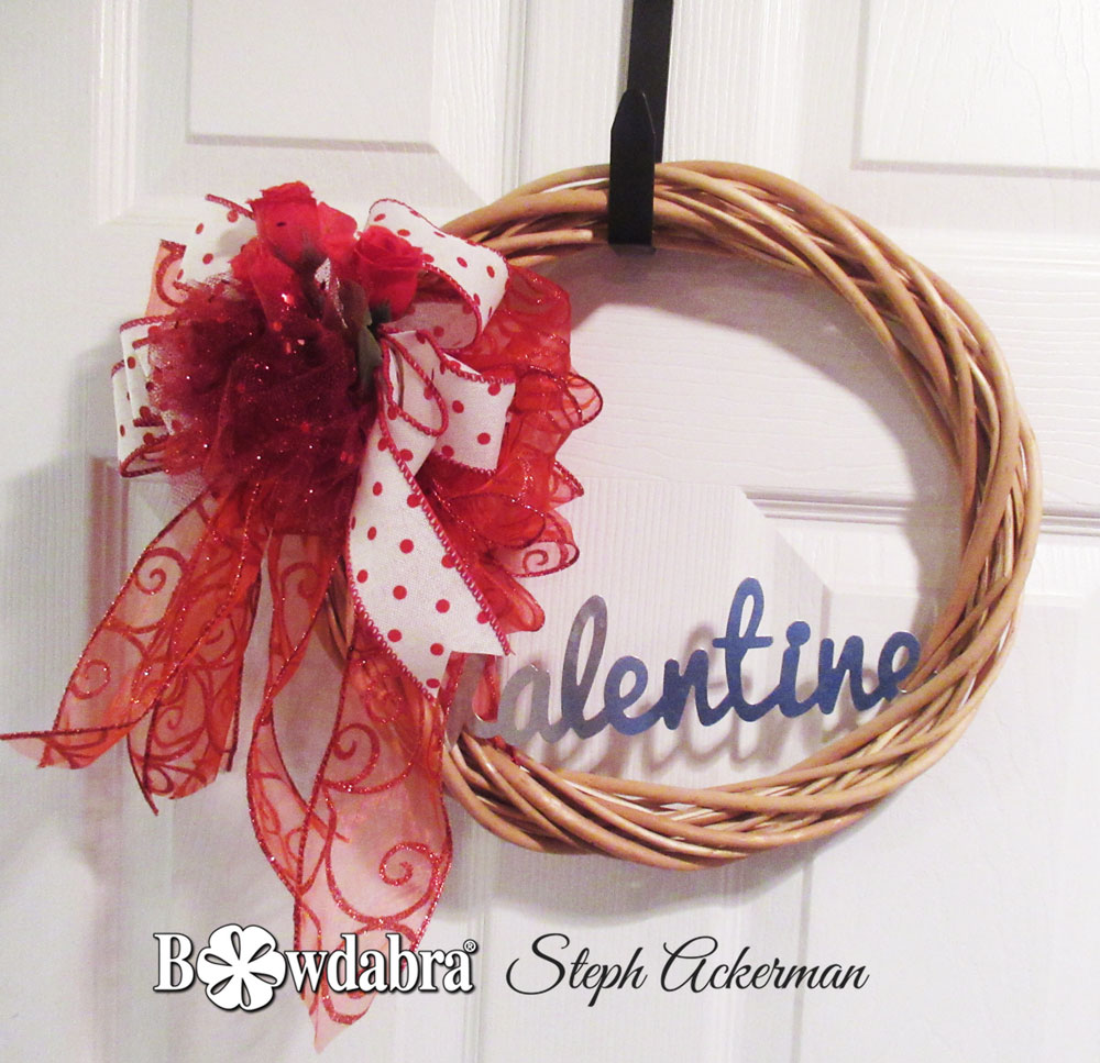 How to make a beautiful Happy Valelntine’s Day wreath