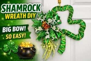 Beginner friendly how to – make a gorgeous shamrock wreath