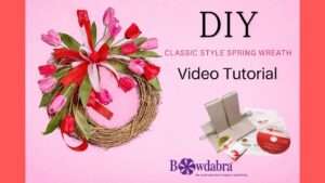 How to make a classic spring tulip wreath in minutes