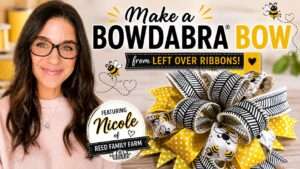 How to make the most beautiful, elegant Bowdabra scrap ribbon bow!