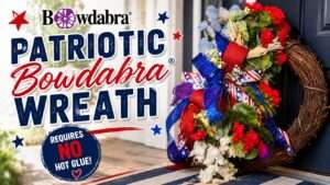 How to make a patriotic wreath with these bow-making basics