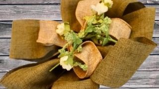 Fall wreath bow