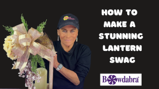 How to make a stunning lantern swag