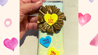 Pink and Purple Hearts Watercolor GiftsDIY Personal Valentine's Day Pinterest Pin